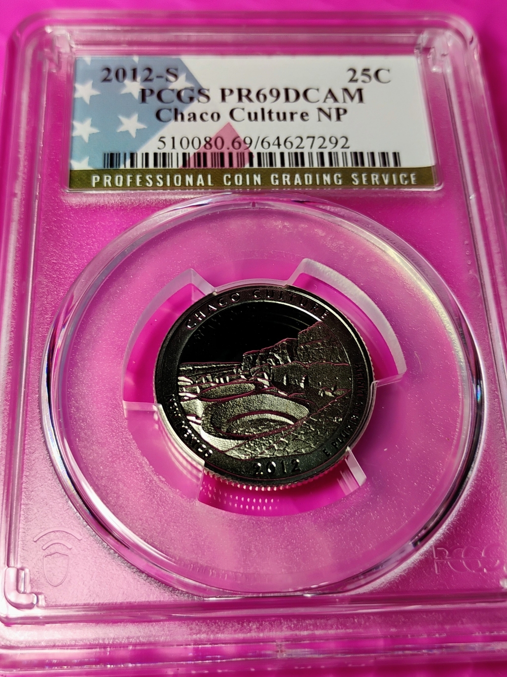 2012  S Np PCGS GRADED PR69 Chaco Culture Quarter UNCIRCULATED DCAM